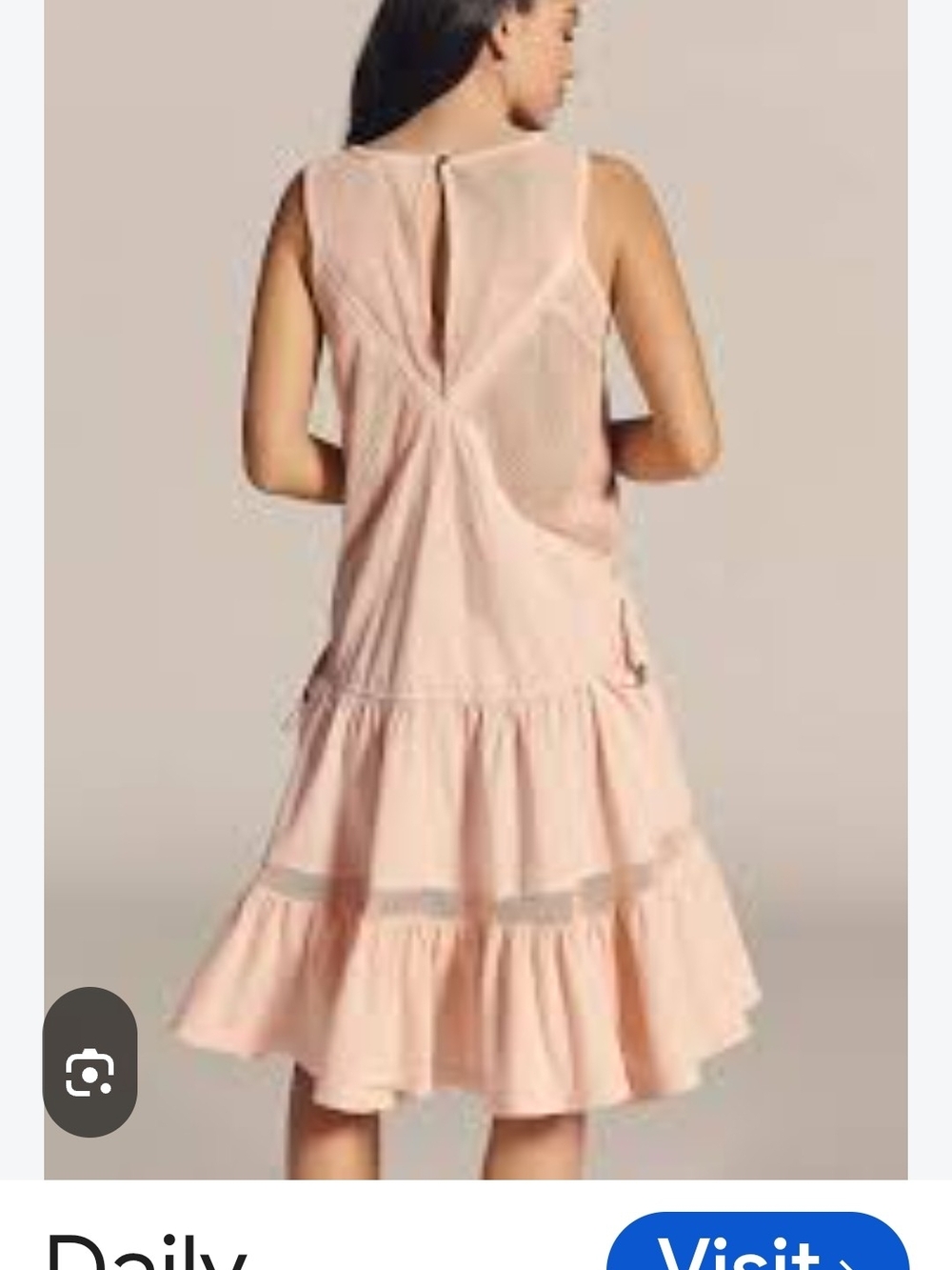 Daily Practice by Anthropologie Hill Up Tiered High-Low Midi Dress. NWOT, M